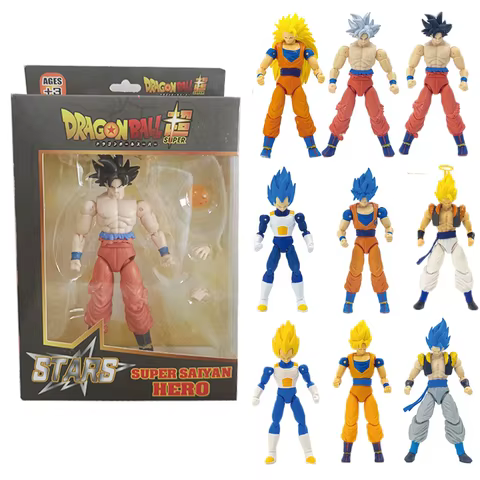 Dragon Ball SHF Goku Vegeta Action Figure Super Saiyan Gogeta Dbz Figurine PVC Collection Model Toys for Kids Gifts 8 best sales shf original - №4