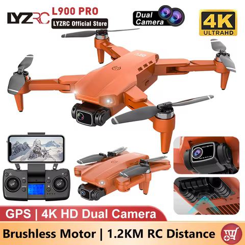 LYZRC L900 PRO GPS Drone 4K Professional HD Dual Camera 5G WIFI Brushless Motor FPV Quadcopter Foldable Aerial Photography Drone 6 best sales brushless drone - №1