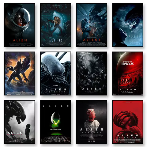 ALIEN Movie Poster High Quality Print Poster Classic Vintage Canvas Wall Art Print Mural Home Decor Gift 8 best sales tyrion lannister - №8