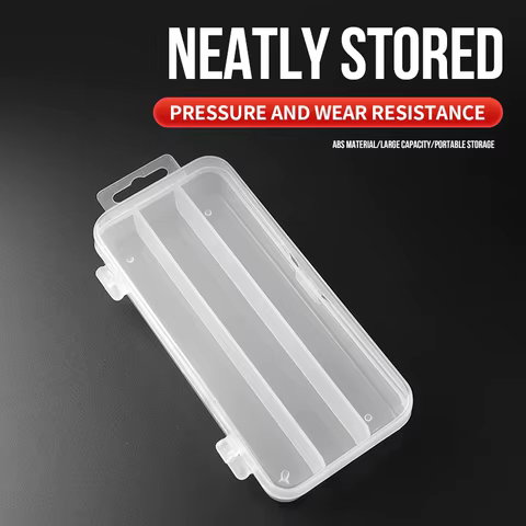 TAIYU 3 Compartment Mini Fishing Tackle Box Storage 13cm 17.5cm Lure Baits Minnow Pencil Lure High Quality Fishing Box 6 best sales fake cash - №6