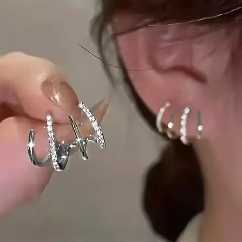 8 best sales earrings glitter - №8