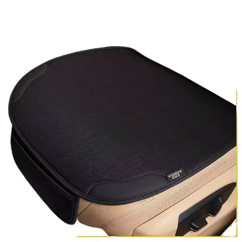 Car Breathable Flax Seat Cover Four Seasons Universal Front Seats Protector Cushion Auto Interior Chair Protect Covers Kit 10 best sales car seat covers for mitsubishi colt - №9