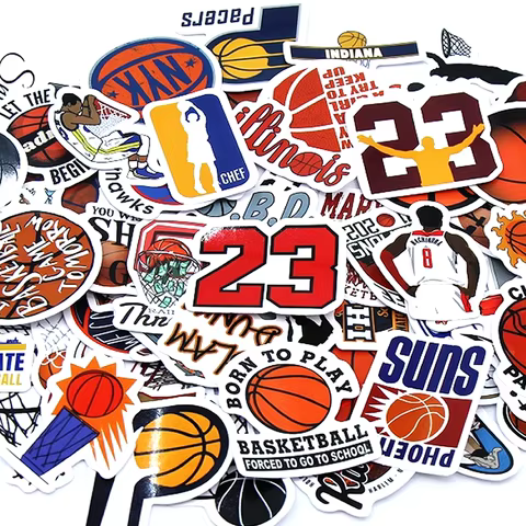 10/50/100 PCS Cute Cartoon basketball Stickers Kawaii Candy Colors Stickers Scrapbooking Diary Stickers School Office Stationery 10 best sales strawberry shortcake stickers - №6