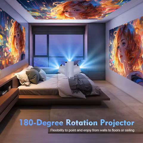Magcubic Projector HY300 Pro 4K Android 11 Dual Wifi6 290ANSI Allwinner H713 BT5.0 1080P 1280*720P Home Cinema Outdoor Projetor 12 best sales bluth - №2