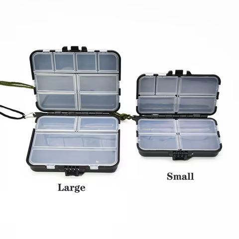 Double Sided Tackle Box Box Fishing Gear Accessory Storage Box Fishing Bait Box Mino Hard Bait Pencil Squid Fake Bait Box 6 best sales fake cash - №1