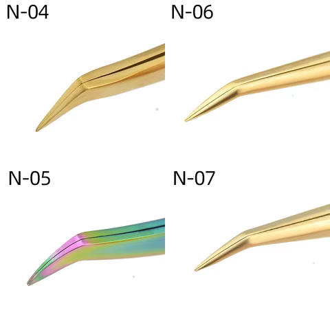 NAGARAKU Eyelash Extension Tweezers Makeup Stainless Steel Eyelash 3D accurate Clip 6 best sales eyelash accessories - №6