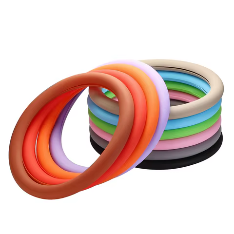 Universal Car Silicone Steering Wheel Cover Elastic Non-Slip Cover For 36-40cm Steering Wheel Multi Color Car Decor Accessories 6 best sales costco eyeglass frames - №6