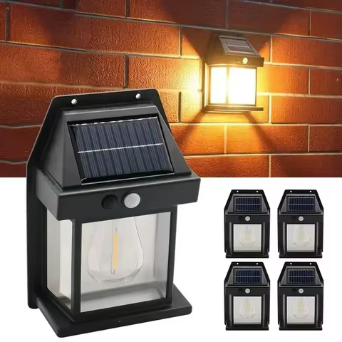 Powerful Outdoor Solar LED Street Light Waterproof Solar Lamp Garden Yard Pathway Wall Decoration External Lighting Fixture 12 best sales mudcloth - №2