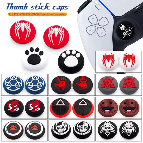 Thumb Silicone Grip Cap Cover For Playstation 5 PS5 PS4 Xbox Series XS thumbstick grip caps Game Joystick Controller Accessories 10 best sales grip ps5 - №8