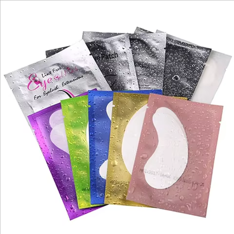 MJ Best Lint Free Under Gel Pads for Eyelash Extension Eyepatch Latex Pads Under Eye Mask Patch Gel Collagen Crystal 6 best sales eyelash accessories - №3