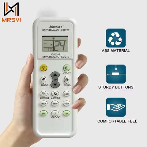 5000 in 1 Universal Air Conditioner Remote Control for LG Gree Midea Toshiba Haier Daikin Hitachi Sharp Panasonic Samsung Sanyo 8 best sales control magic samsung - №3
