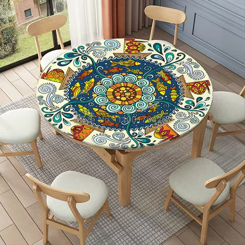 10 best sales bohemian tablecloth - №5