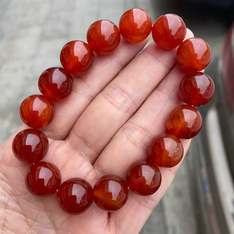 10 best sales red beaded bracelets - №6