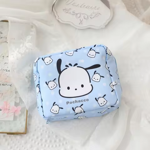 Sanrio Pochacco Hello Kitty Menstrual Bag Cinnamoroll Cute Girly Heart Portable High Capacity Sanitary Napkin Storage Bag 12 best sales sanrio ipad case - №10