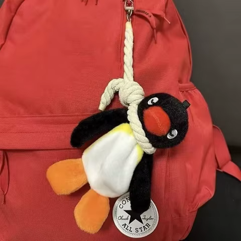 16cm Lovely Penguin Plush Keychain Cute Penguin Doll Backpack Pendant Creative Animal Doll Keychain Girls Women Bag Accessories 12 best sales pendant plush - №11