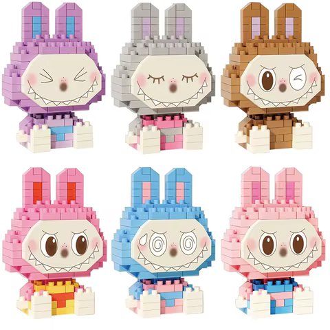 2025 New Popular Colorful Doll Anime Block Toys DIY Small Particle Building Blocks Bricks Model Toy Kids New Year Christmas Gift 10 best sales lego manga - №3