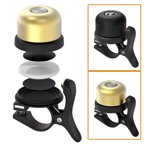 Bicycle Brass Bell For AirTag Case Anti-Theft Waterproof Bike Mount Bicycle Bell For Air Tag GPS Tracker Under Bike Bell Holder 8 best sales ticket to ride board game - №2