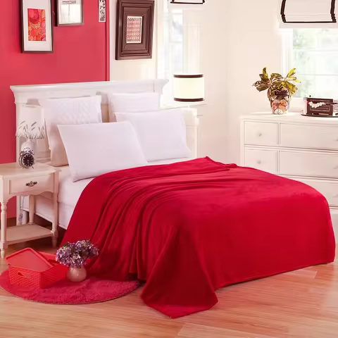 10 best sales red blanket - №5