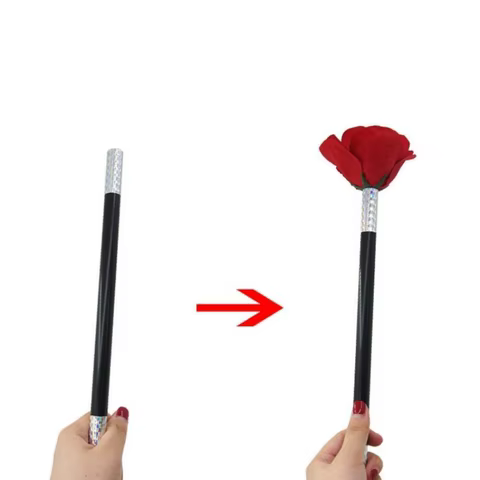 Flower Magic Tricks Stick to Rose Flowers Appearing Close up Street Stage Magic Toy Magic Illusion Gimmicks Props Gift for Kids 10 best sales rose magic - №4