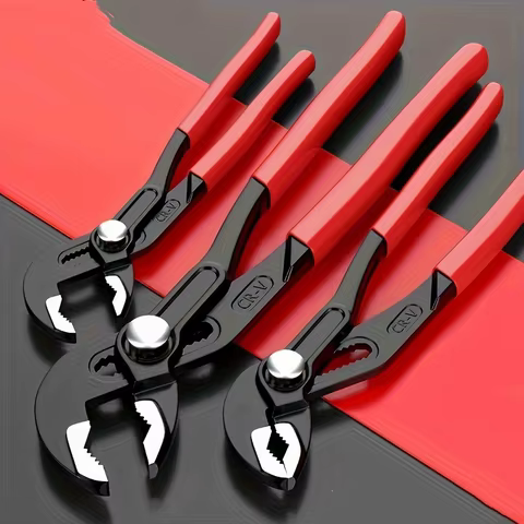 7/10/12 Inch Water Pump Pliers Quick-Release Plumbing Pliers Pipe Wrench Adjustable Water Pipe Clamp Pliers Household Hand Tools 8 best sales zebra finch bird - №4
