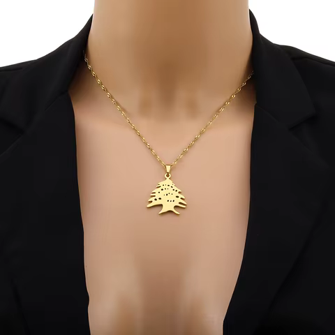 Liban Pendants Necklaces Lebanese Cedar Jewelry Lebanon Map Eastern Rite Church Maronite Cross Allah Symbol 8 best sales allah necklace - №8