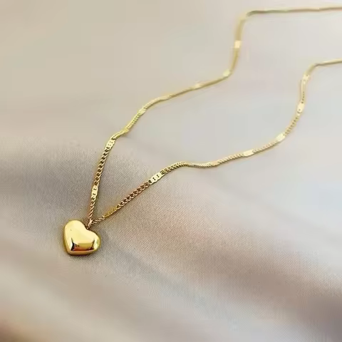 8 best sales green heart necklace - №7