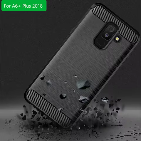 Carbon Cover for Samsung Galaxy A6 Plus 2018, Galaxy Jean,Silicone TPU Case, A605F, A605G , for Galaxy A6+ 2018 , Capa Cases 8 best sales samsung j600g display - №8