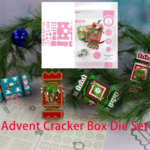 Tonic 2025 New July Release Advent Cracker Box Die Christmas Metal Cutting Dies for DIY Scrapbooking Diary Cards Embossing Dies 8 best sales cutting dies box - №8