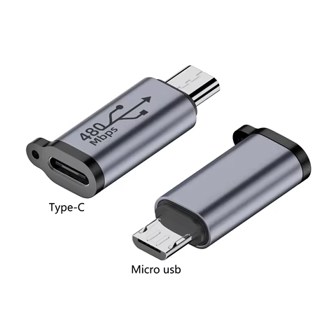 TypeC Female to Mini USB/Type C Female to Micro USB/Micro USB Female to Type C/Micro USB Female to Mini USB Connector Adapter 10 best sales macro keys - №6