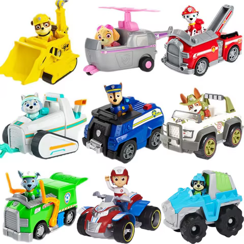 10kinds Genuine Paw Patrol Everest Ryder Rex Skye Chase Rocky Zuma Vehicle with Collectible Figure Birthday Gift Children Toy 6 best sales super paw patrol - №2