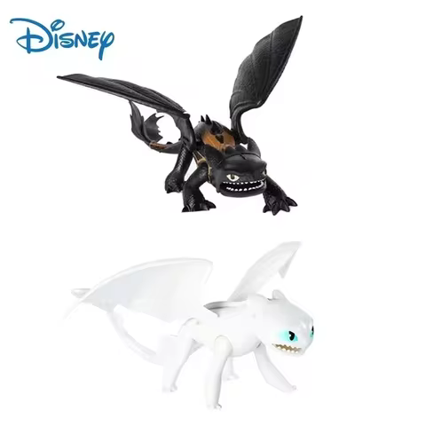 Disney How To Train Your Dragon 3 Toothless Light Fury Night Fury PVC Can Move Collectible Action Figure Toys for Children Gifts 10 best sales how to train a dragon - №9