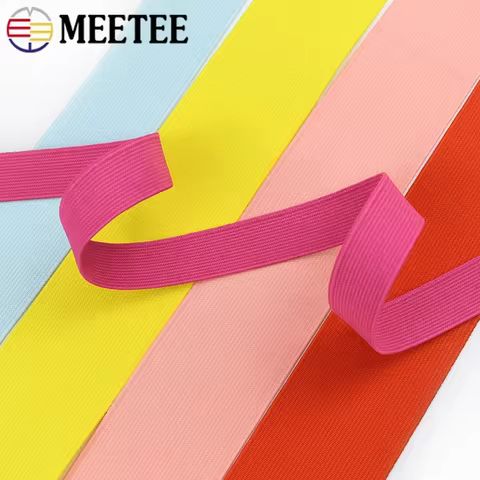 3/5M 25/30/40/50mm Flat Elastic Band for Sewing Pants Waistband Rubber Cord Tape Stretch Webbing Bands DIY Clothes Accessories 10 best sales rubber for clothes - №9