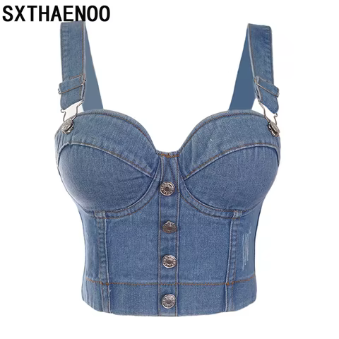 8 best sales corset denim - №5