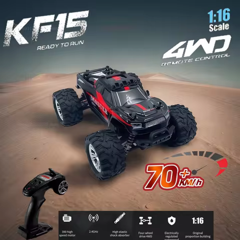 KF15 Rock Crawler 4WD High Speed Electric RC Car 1:16 Brushless Off Road Remote Control Truck Toys for Boys Gift Kids Gift 12 best sales k swiss - №12