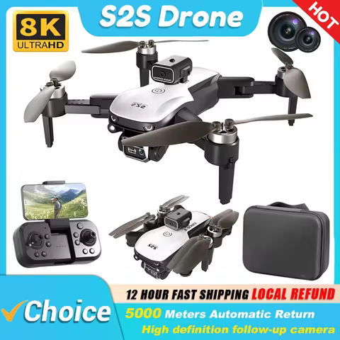 KBDFA S2S Mini Drone 4k 8K HD Camera Obstacle Avoidance Aerial Photography Brushless Motor Foldable Rc Quadcopter Kid Toy 6 best sales brushless drone - №3