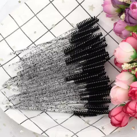 5/50 Pcs Eyelash Brushes False Eye Lashes Extension Tools Eyebrow Brush Mascara Wands Applicator Spoolers Lashes Cosmetic Tool 6 best sales eyelash accessories - №2