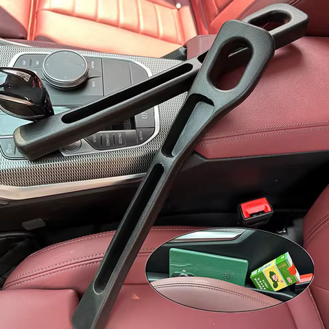 Car Seat Gap Filler Side Seam Plug Strip Crevice Drop Blocker Side Seam Plug Strip Leak-proof Filling Strip with Seatbelt Hole 12 best sales toyandona - №5