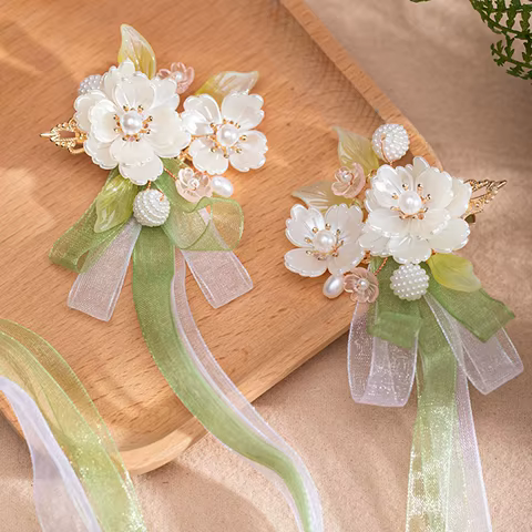12 best sales peony hair clip - №9