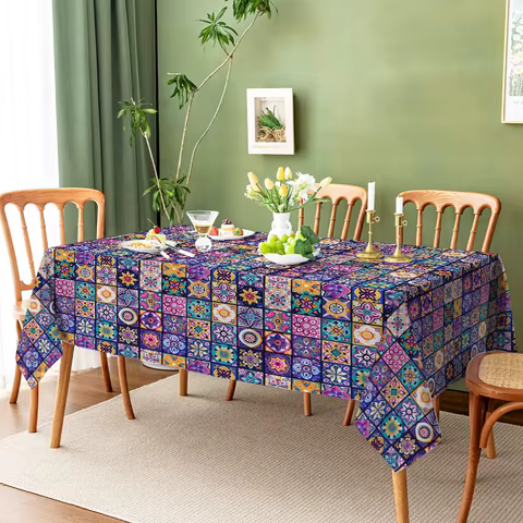 10 best sales bohemian tablecloth - №4