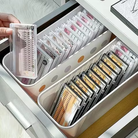 1Pc False Eyelash Storage Box For Eyelash Extension Tool Organizer Lash Accessories Cosmetic Makeup Tools Storage Box 6 best sales fake cash - №2