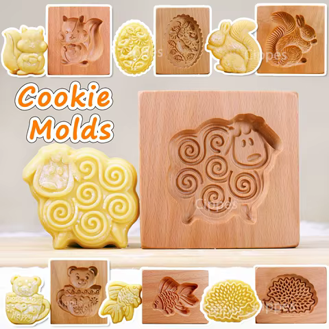 8 best sales wooden cookie molds - №3