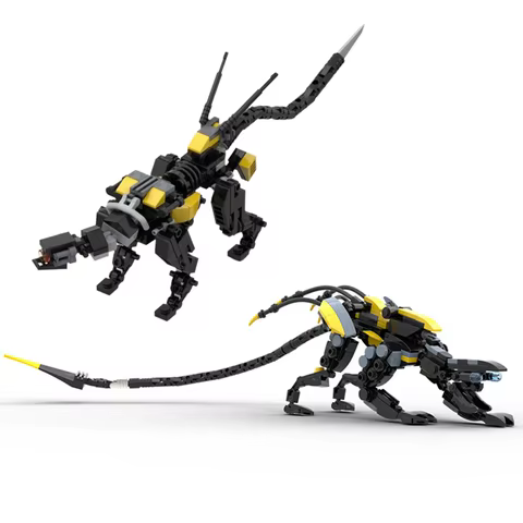 Game Battle Mechanical Monster Model MOC Horizoned Zero-Dawn Stalker Mecha Building Blocks Toys Adult Children Birthday Gift 10 best sales lego horizon - №8