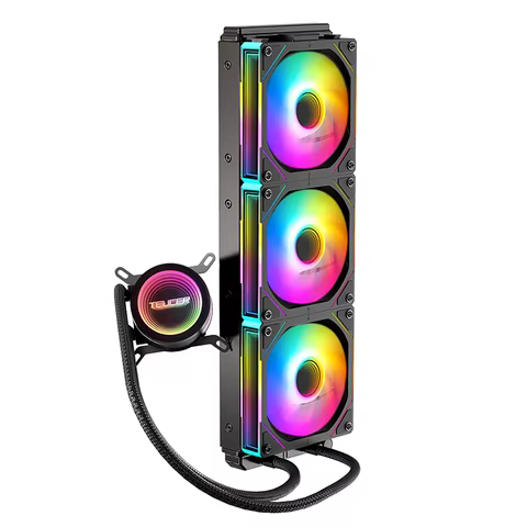 TEUCER Neon Armor 360mm Water Cooling Radiator X99 Motherboard CPU Liquid Cooling Cooler for Intel LGA 2011 1700 1200 1155 AM4 12 best sales graphic card cooler - №7