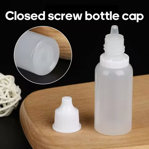10PCS 3ML/5ML/10ML/15ML/20ML/30ML/50ML Eyes Liquid Dropper Refillable Bottles Empty Plastic Squeezable Paint DIY Containers 12 best sales nicotine liquid - №11