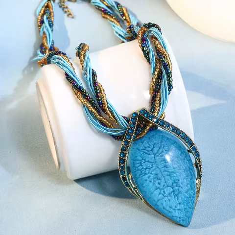 10 best sales leopard necklace - №8