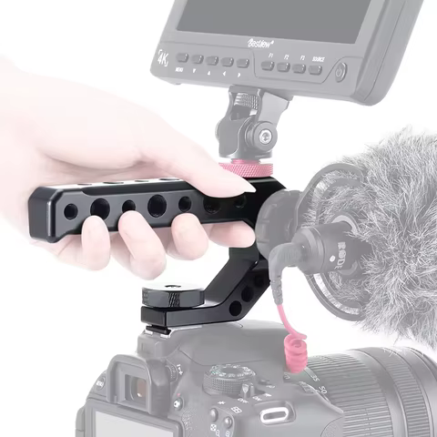 DSLR Camera Top Handle Grip Mirrorless Smallrig Camera Cold Shoe Adapter Mount Hand Held Stabilizer Camera Accessory Top Handle 8 best sales moza r5 - №8