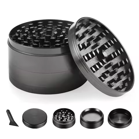 Mini Herb Grinders Metal for Smoking 4 Layers 63mm Mill Zinc Alloy Tobacco Dry Herbal Grass Grinder Smoke Crusher Accessories 10 best sales arizer solo - №7