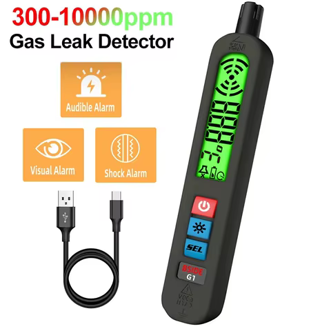 G1 Professional Gas Leak Detector Combustible Natural Co2 Flammable Alcohol LPG Methane Analyzer with Audible Visual Alarm 10 best sales flip fuel - №6