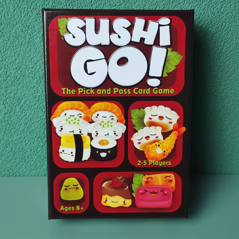 1 Box Sushi Go Family Gathering Board Game Card,Fun Card Game Party Interactive Card Game Creative Small Gift Holiday Accessory 8 best sales cat sushi - №3