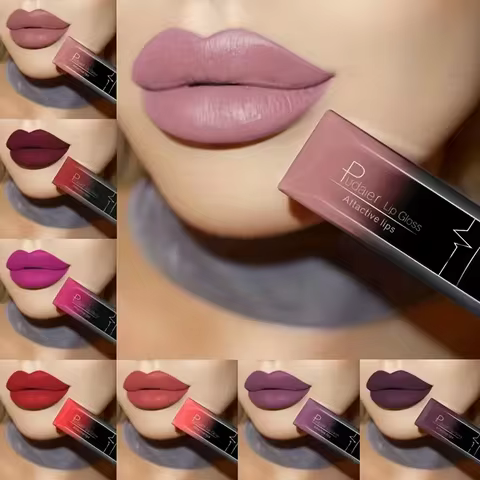Best Lip Makeup 17 Color Sexy Matte Long Lasting Lipgloss Liquid Lipstick Lip Cream 10 best sales sexy lipstick - №6